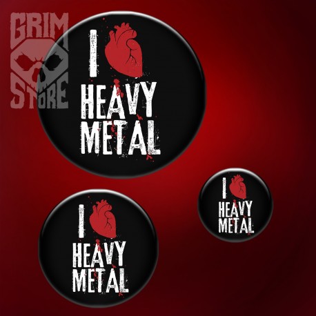 I love Heavy Metal - przypinka