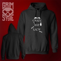 Crazy bat lady - thin hoodie